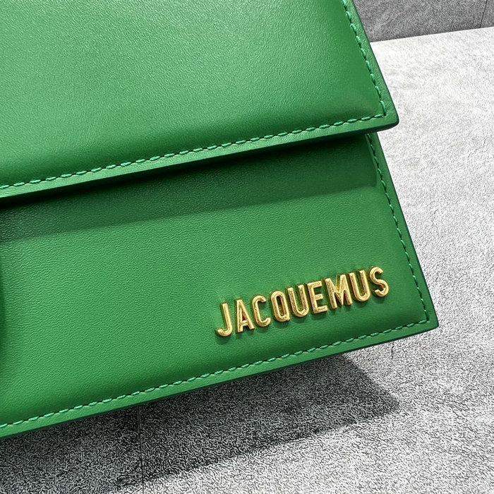 Jacquemus Le Bambino Long Calfskin shoulder bag Green JB2036