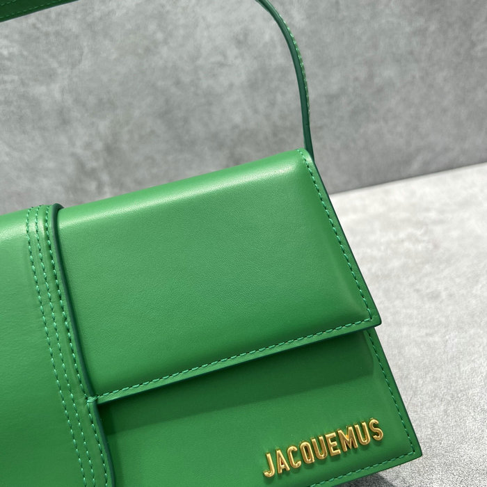 Jacquemus Le Bambino Long Calfskin shoulder bag Green JB2036