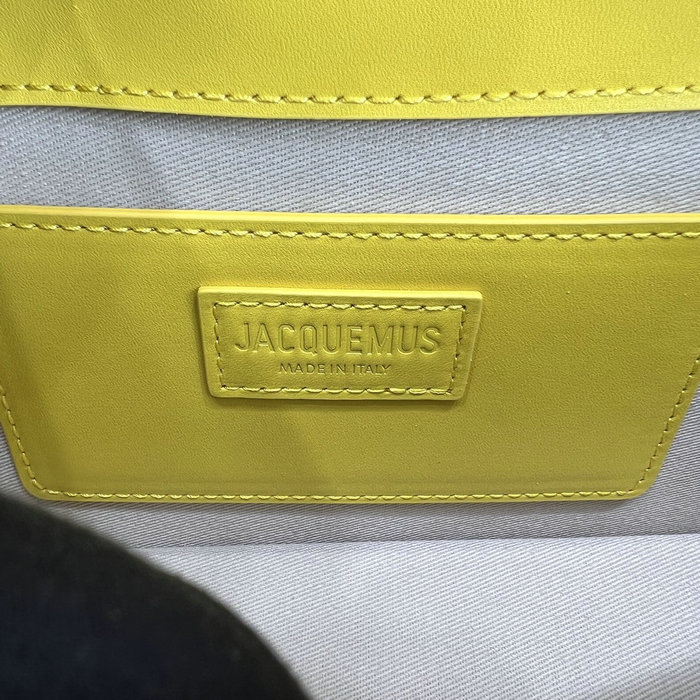 Jacquemus Le Bambino Long Calfskin shoulder bag Yellow JB2036