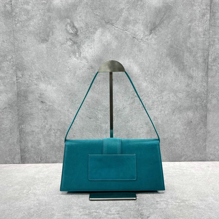 Jacquemus Le Bambino Long Suede shoulder bag Skyblue JB2036