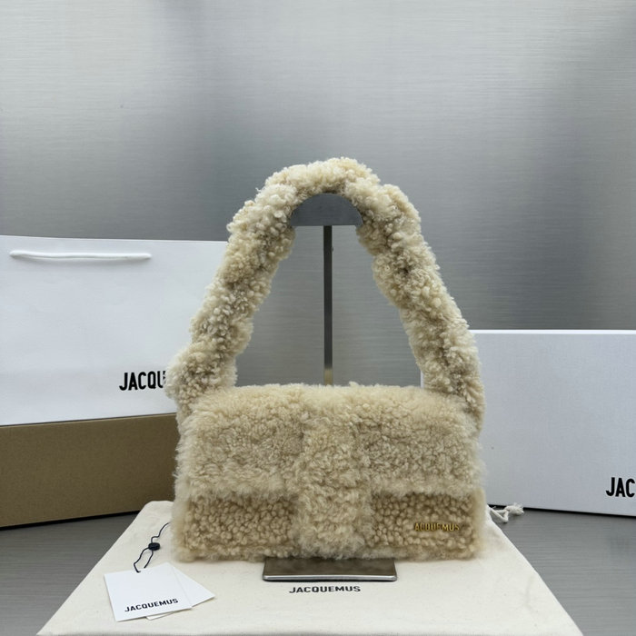 Jacquemus Le Bambino Long Wool Bag Beige JW2036