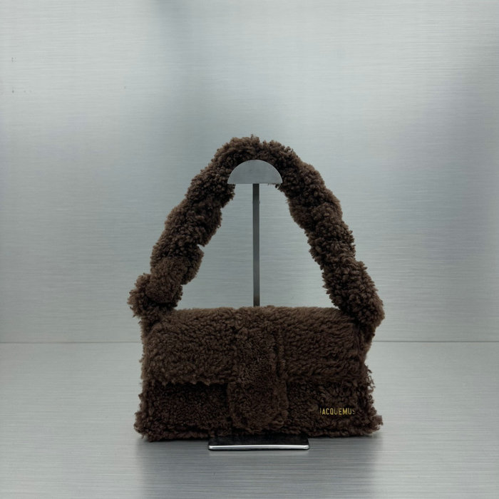 Jacquemus Le Bambino Long Wool Bag Brown JW2036