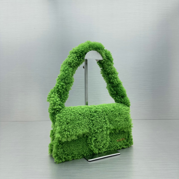 Jacquemus Le Bambino Long Wool Bag Green JW2036