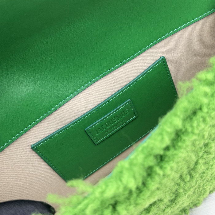 Jacquemus Le Bambino Long Wool Bag Green JW2036