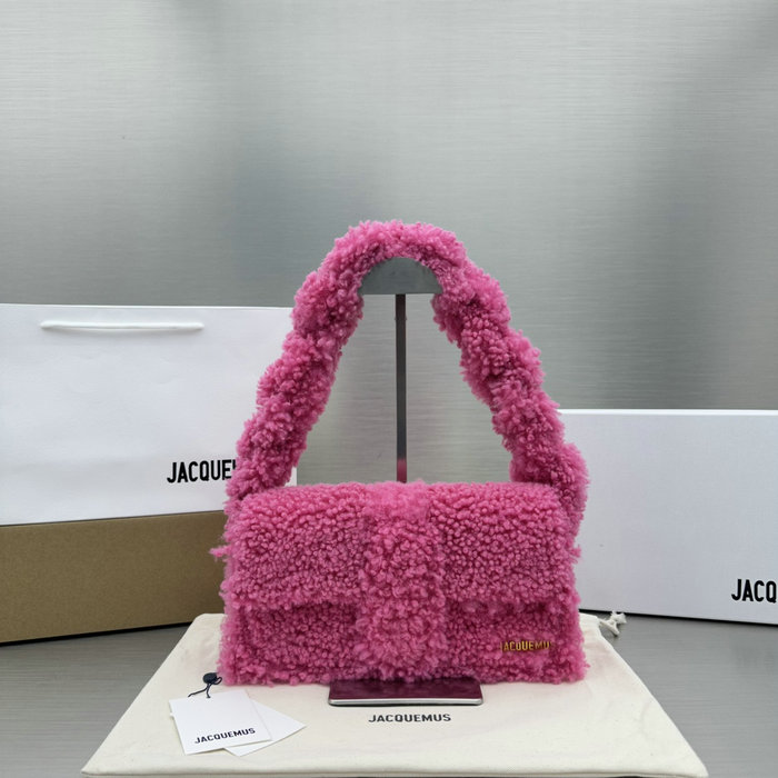 Jacquemus Le Bambino Long Wool Bag Pink JW2036