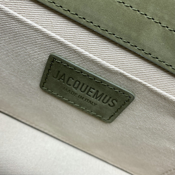 Jacquemus Le Bambino Suede Handbag Green JM2056