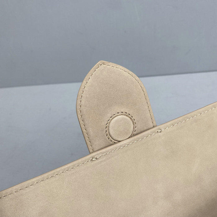 Jacquemus Le Bambino Suede Handbag Grey JM2056