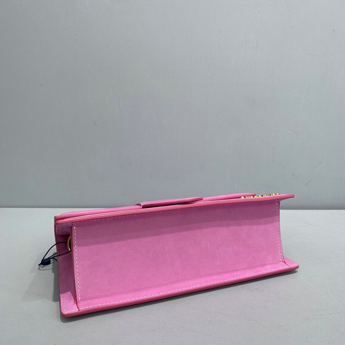 Jacquemus Le Bambino Suede Handbag Pink JM2056