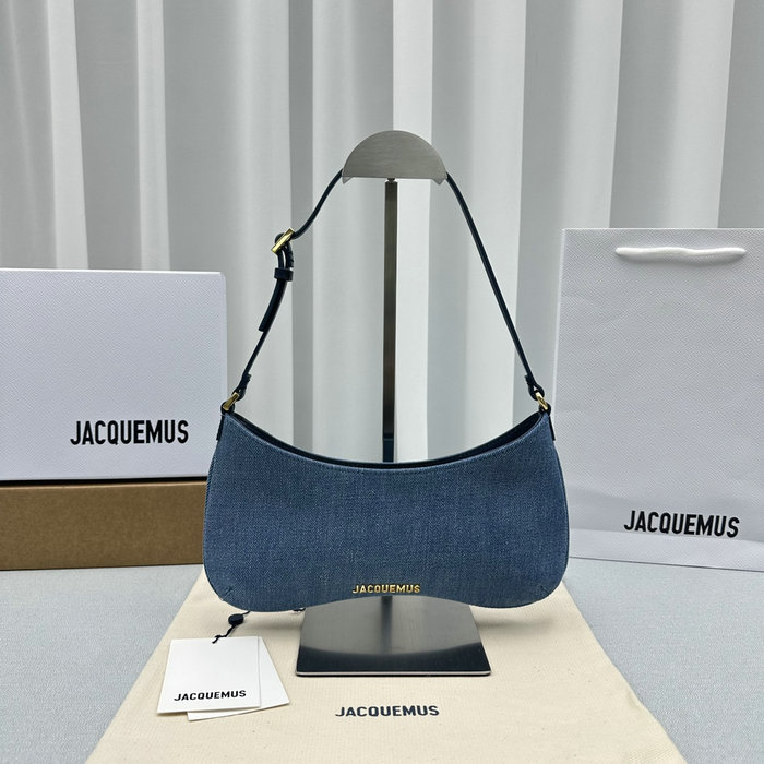 Jacquemus Le Bisou Horsehair shoulder bag Blue J2089