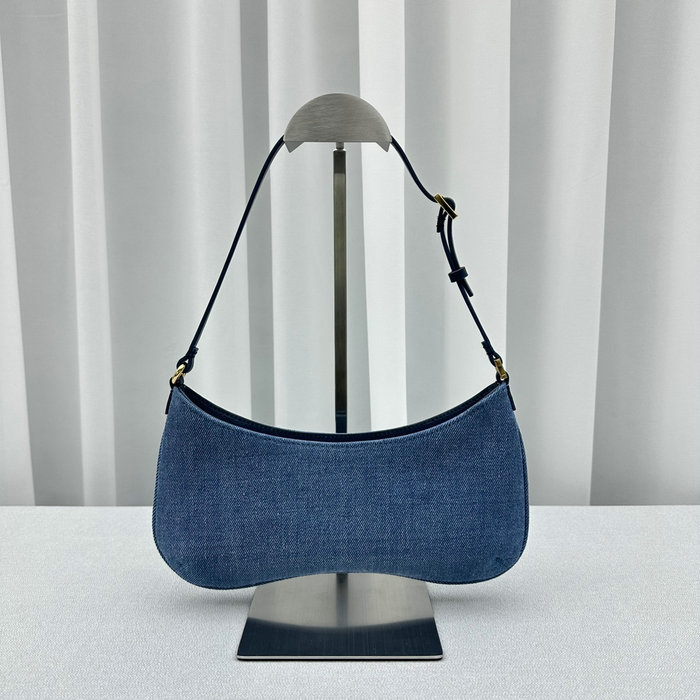 Jacquemus Le Bisou Horsehair shoulder bag Blue J2089