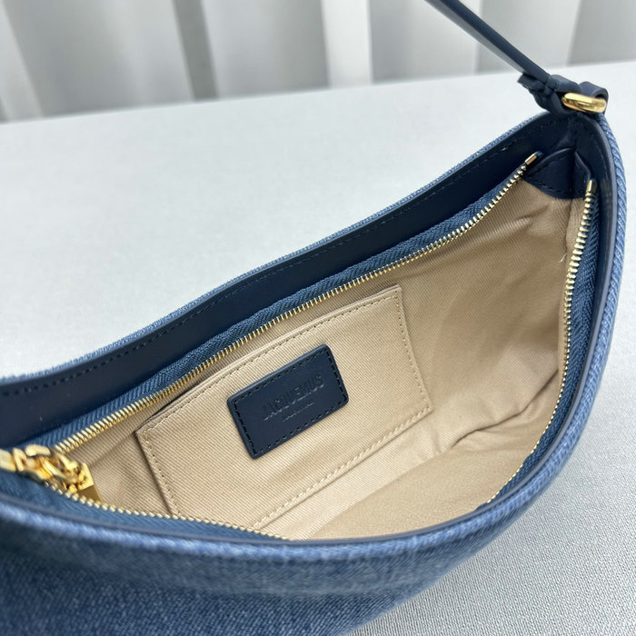 Jacquemus Le Bisou Horsehair shoulder bag Blue J2089