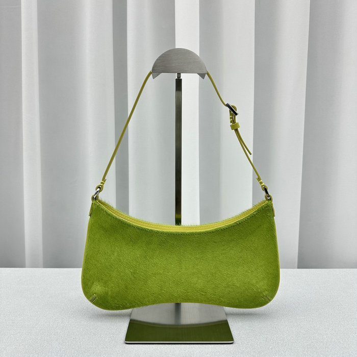 Jacquemus Le Bisou Horsehair shoulder bag Green J2089