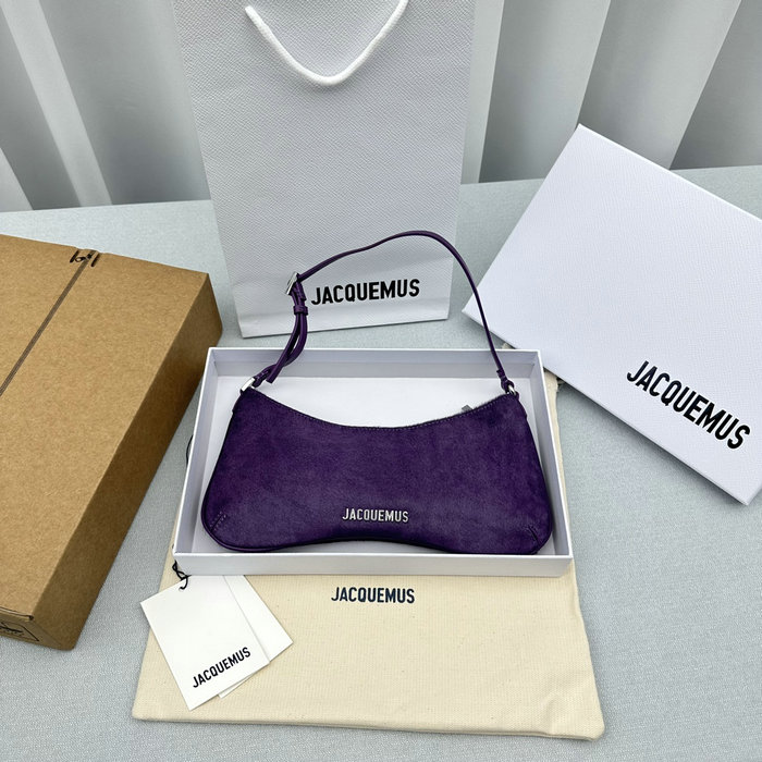 Jacquemus Le Bisou Horsehair shoulder bag Purple J2089