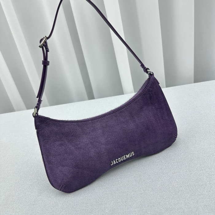 Jacquemus Le Bisou Horsehair shoulder bag Purple J2089