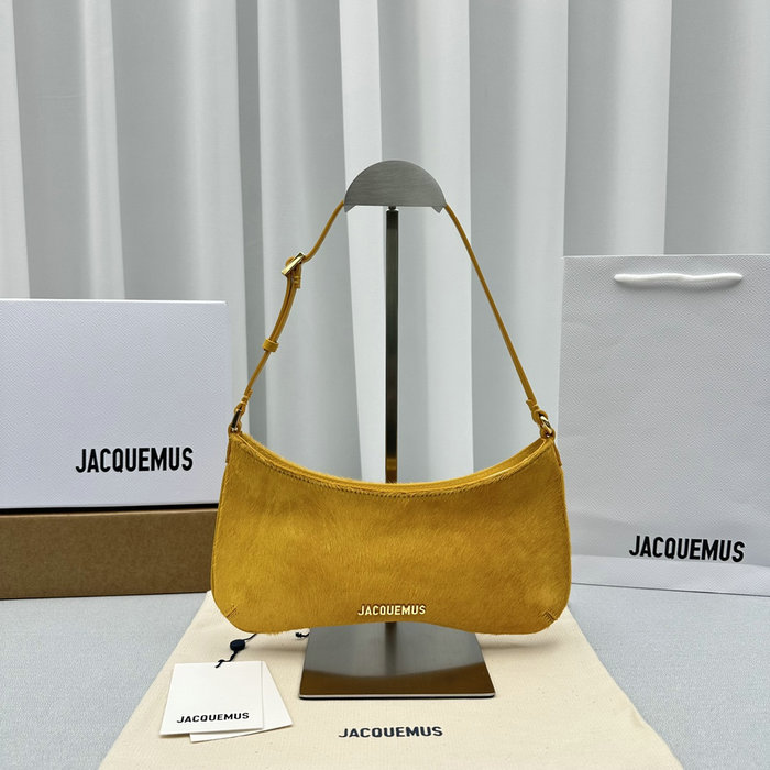 Jacquemus Le Bisou Horsehair shoulder bag Yellow J2089