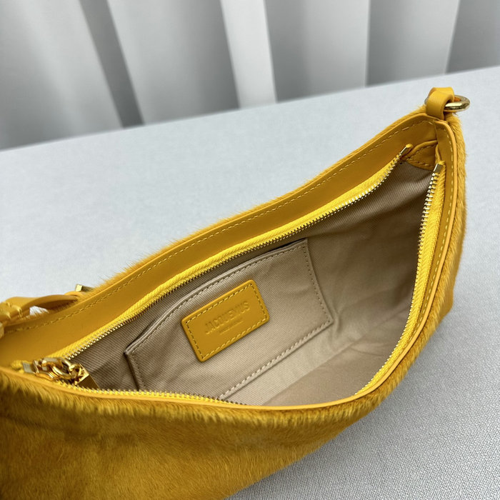 Jacquemus Le Bisou Horsehair shoulder bag Yellow J2089