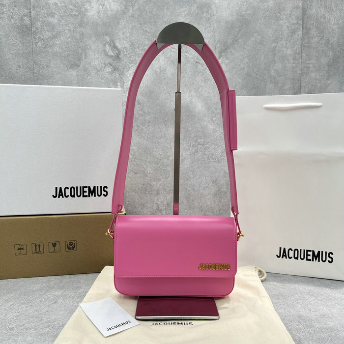 Jacquemus Le Carinu Logo-plaque Shoulder Bag Pink J2038