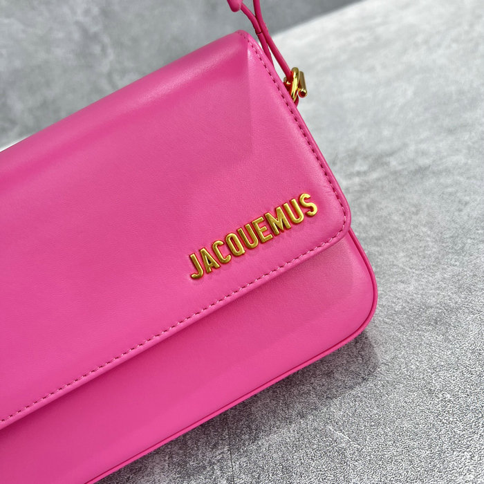 Jacquemus Le Carinu Logo-plaque Shoulder Bag Pink J2038