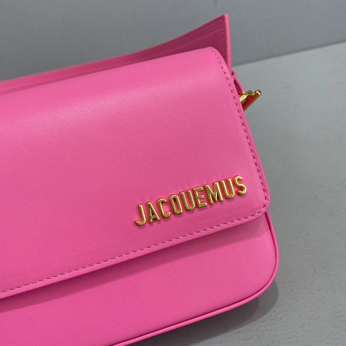 Jacquemus Le Carinu Logo-plaque Shoulder Bag Rose J2038