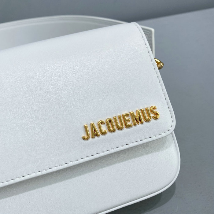 Jacquemus Le Carinu Logo-plaque Shoulder Bag White J2038