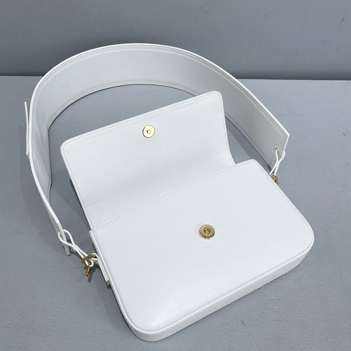 Jacquemus Le Carinu Logo-plaque Shoulder Bag White J2038