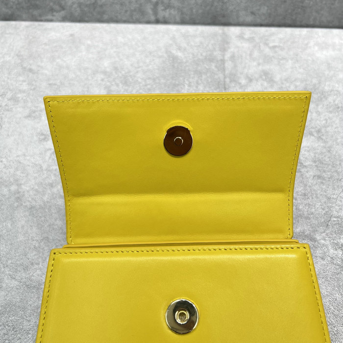 Jacquemus Le Chiquito Noeud Coiled Handbag Yellow J2023