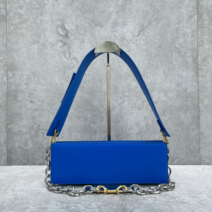 Jacquemus Le Ciuciu Suede Calfskin Shoulder Bag Blue J2043