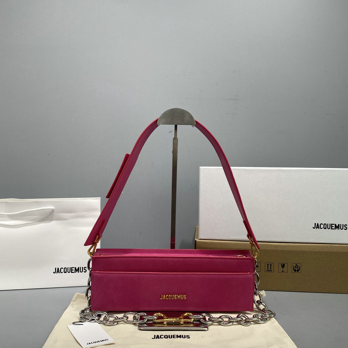 Jacquemus Le Ciuciu Suede Suede Shoulder Bag Pink J2043