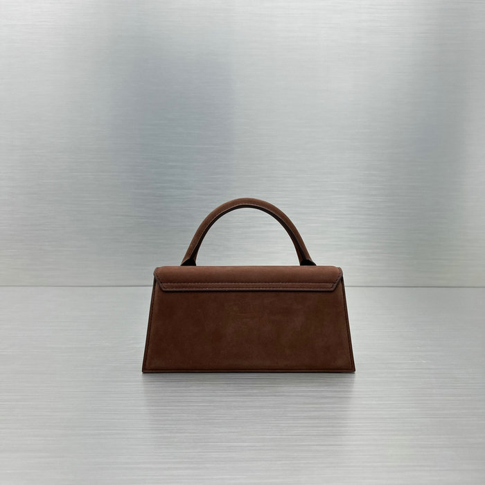 Jacquemus Suede Le Chiquito Long Handbag Brown J2053