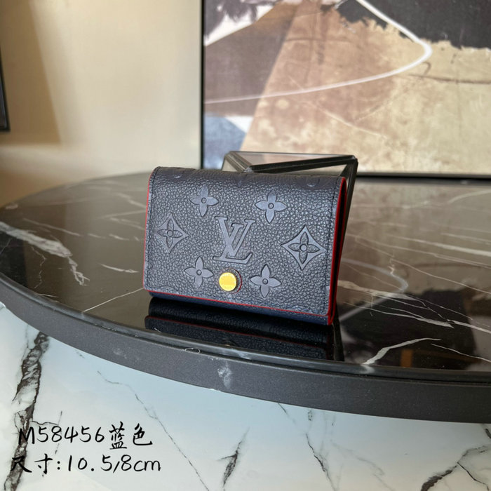 Louis Vuitton Business Card Holder Blue M58456