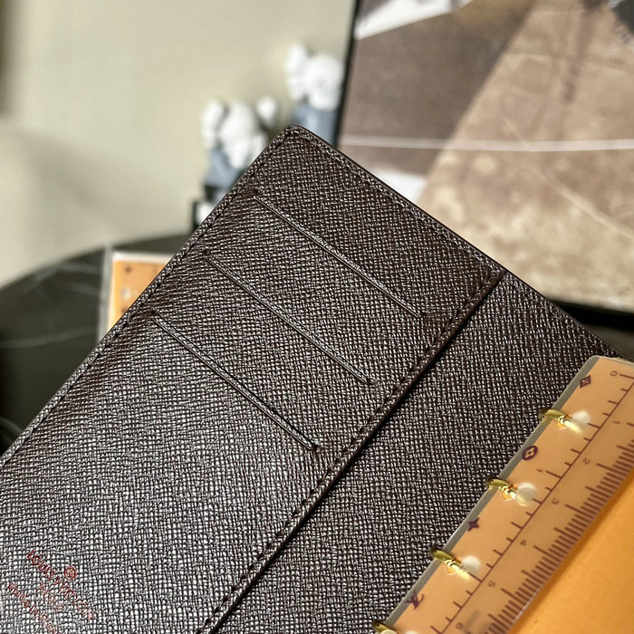Louis Vuitton Damier Ebene Canvas Small Ring Agenda Cover R20005