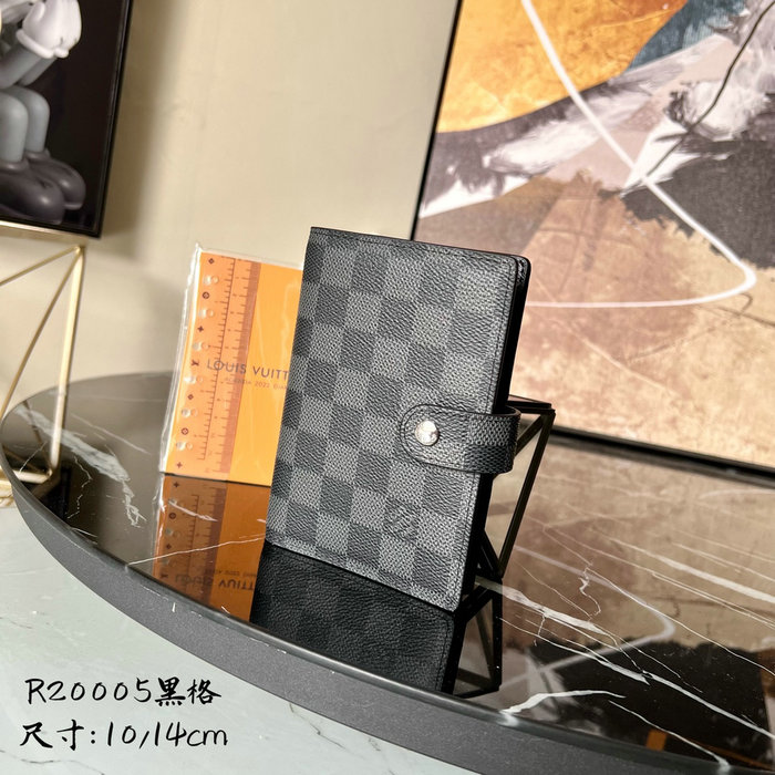 Louis Vuitton Damier Graphite Canvas Small Ring Agenda Cover R20005