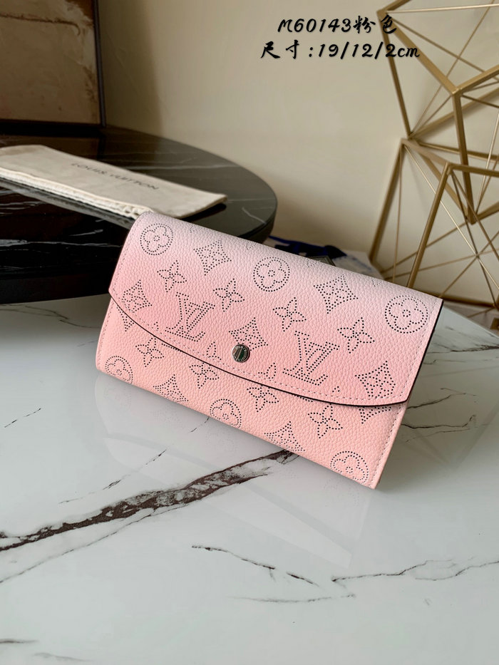 Louis Vuitton Mahina Leather Iris Wallet Pink M60143