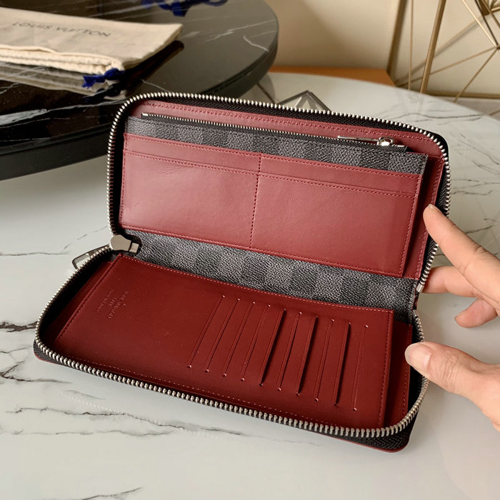 Louis Vuitton Zippy Wallet Red N63304