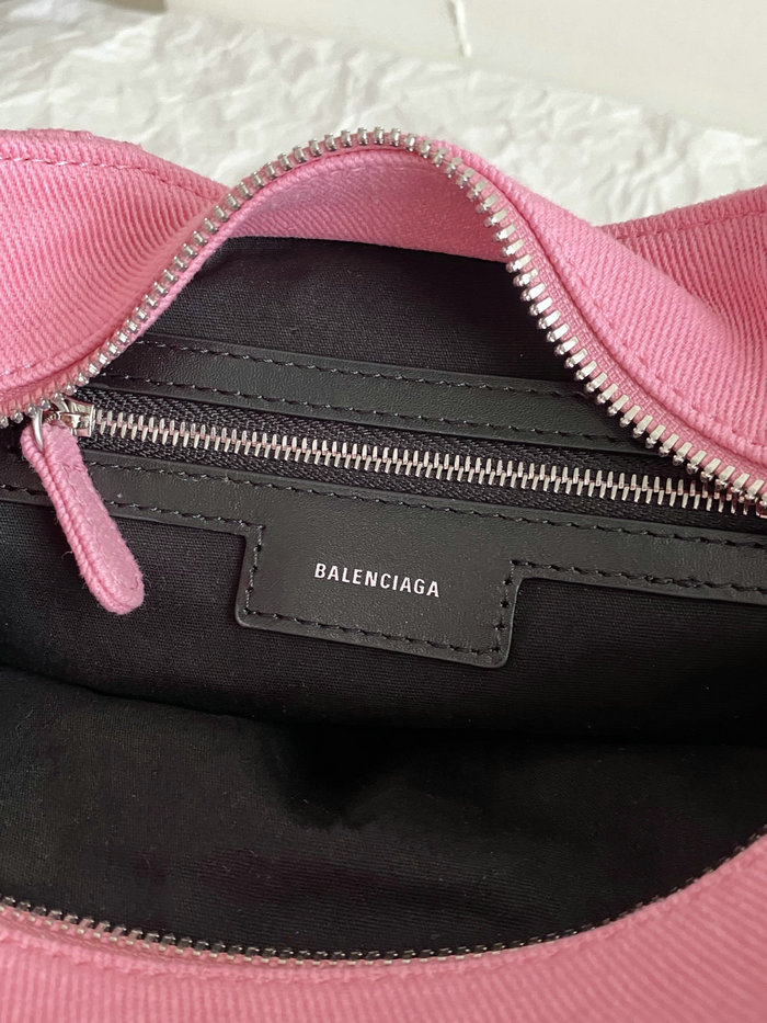 Balenciaga Denim Neo Classic City XS Tote Bag Pink B700940