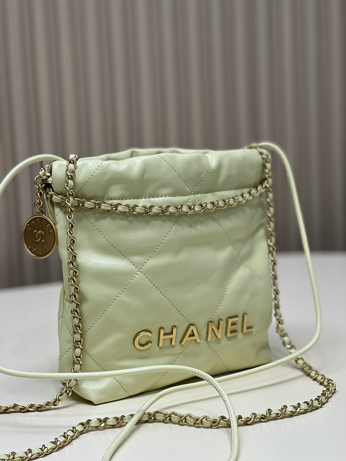 Chanel 22 Mini Handbag Yellow AS3980