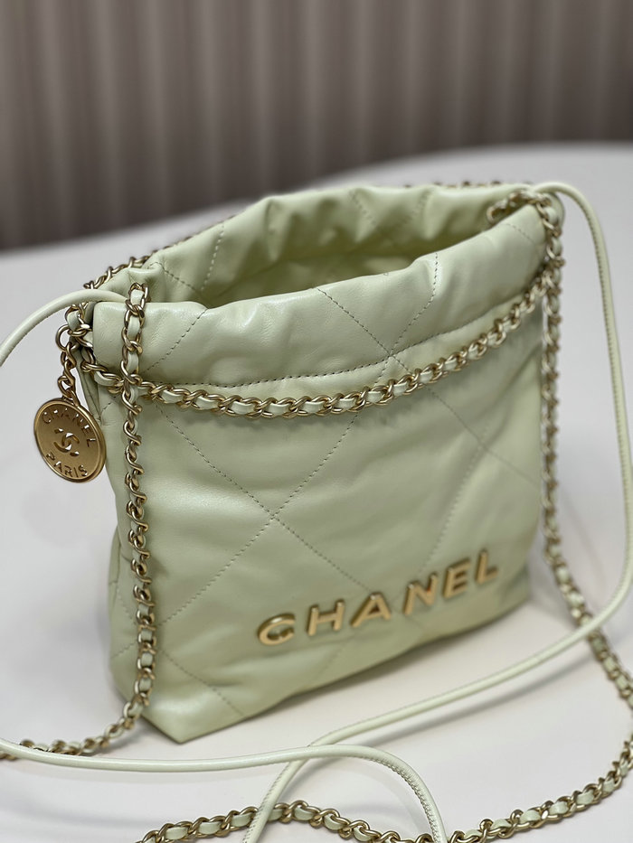 Chanel 22 Mini Handbag Yellow AS3980