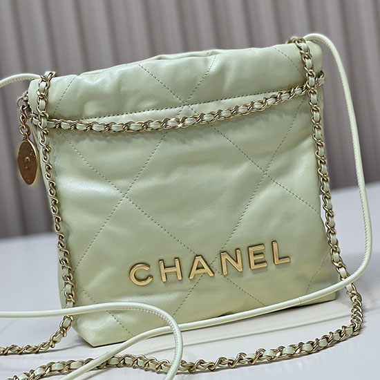 Chanel 22 Mini Handbag Yellow AS3980