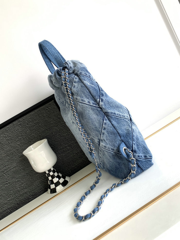 Chanel Denim Backpack AS3859