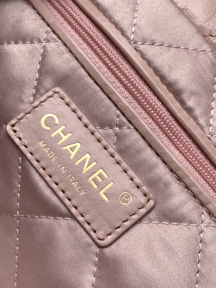 Chanel Shiny Calfskin Handbag Pink AS3261