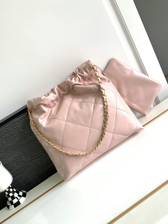 Chanel Shiny Calfskin Small Handbag Pink AS3260