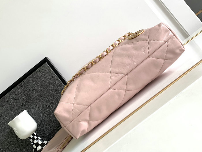 Chanel Shiny Calfskin Small Handbag Pink AS3260