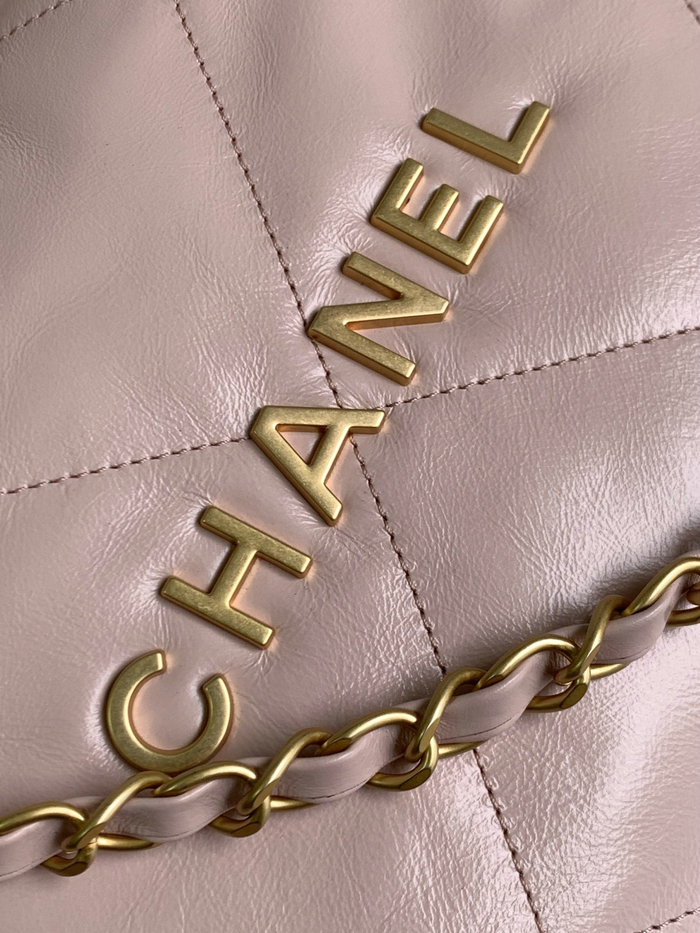 Chanel Shiny Calfskin Small Handbag Pink AS3260