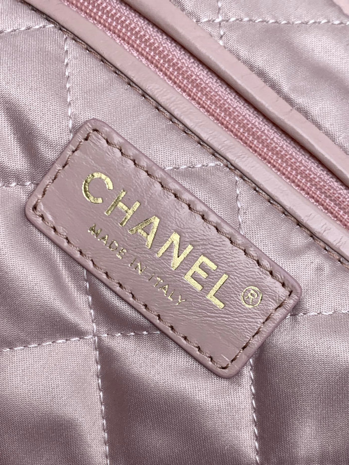 Chanel Shiny Calfskin Small Handbag Pink AS3260