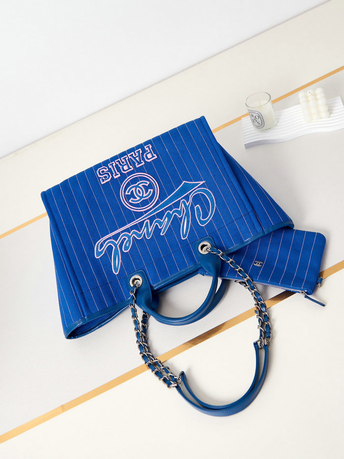 Chanel Small Tote Blue AS3257