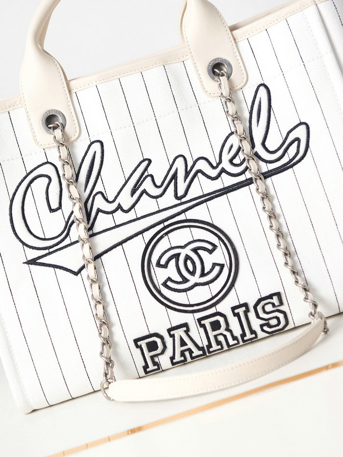 Chanel Small Tote White AS3257