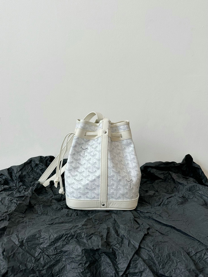 Goyard Petit Flot Bag White G6017