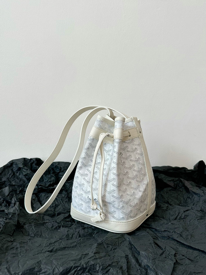 Goyard Petit Flot Bag White G6017