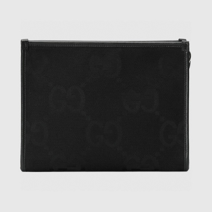 Gucci Jumbo GG pouch Black 699318