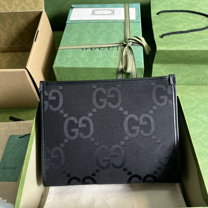 Gucci Jumbo GG pouch Black 699318